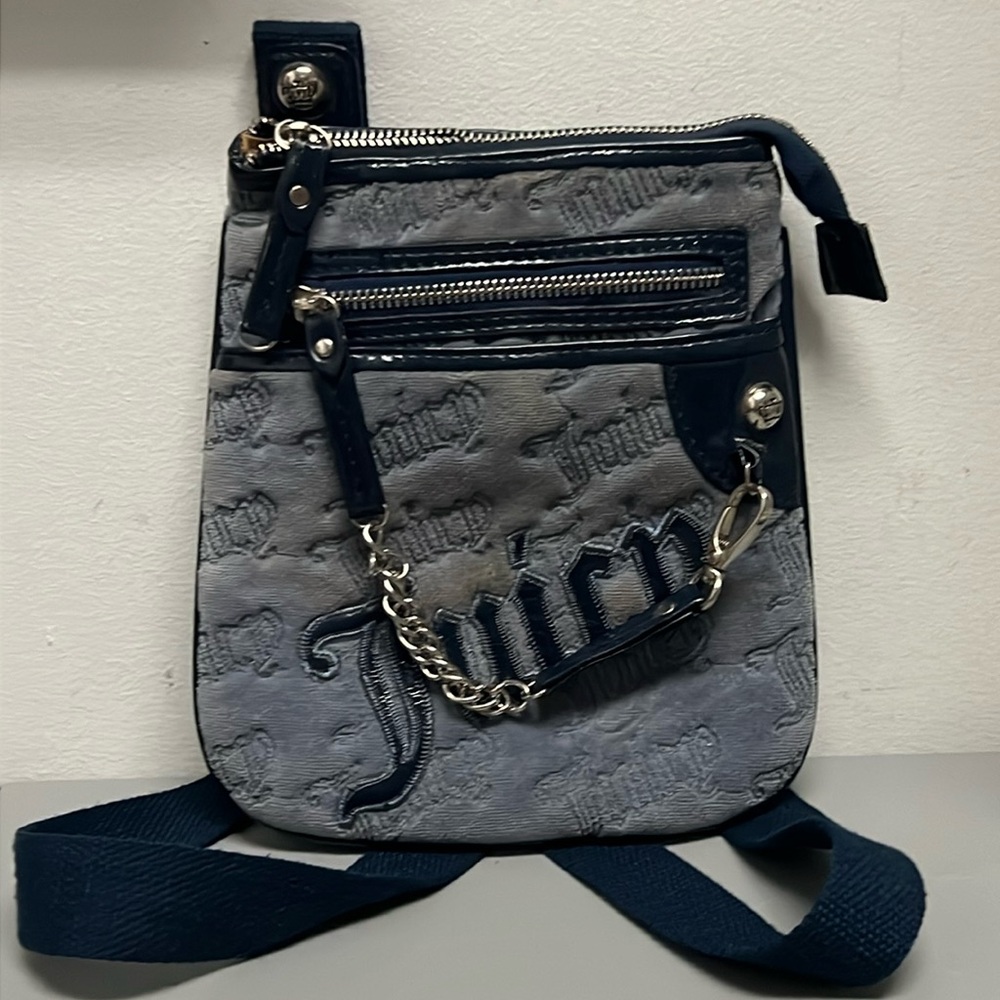 Y2K Juicy Couture Velour Crossbody Bag Purse